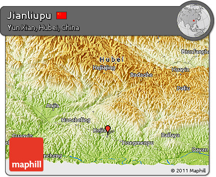 Physical Panoramic Map of Jianliupu