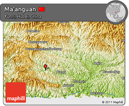 Physical Panoramic Map of Ma'anguan