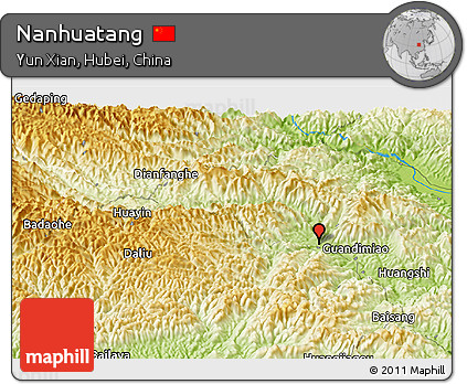 Physical Panoramic Map of Nanhuatang