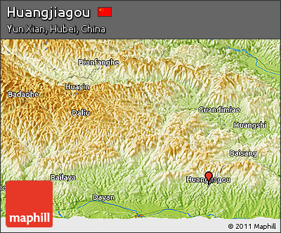 Physical Panoramic Map of Huangjiagou