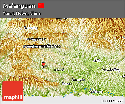 Physical Panoramic Map of Ma'anguan