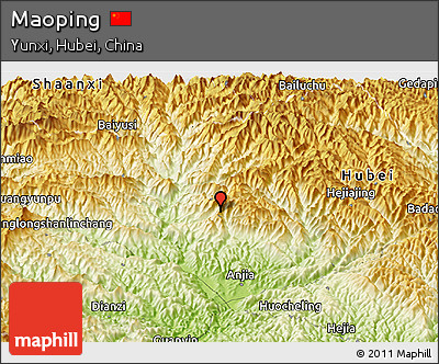 Physical Panoramic Map of Maoping
