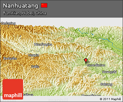 Physical Panoramic Map of Nanhuatang