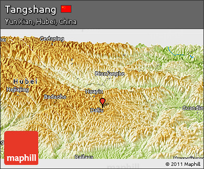 Physical Panoramic Map of Tangshang
