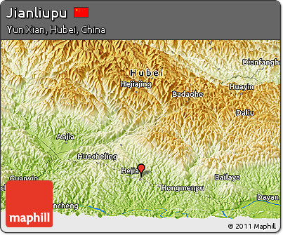Physical Panoramic Map of Jianliupu