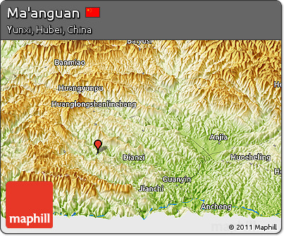 Physical Panoramic Map of Ma'anguan