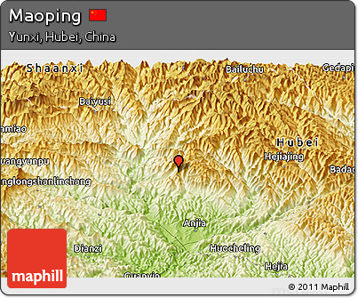 Physical Panoramic Map of Maoping