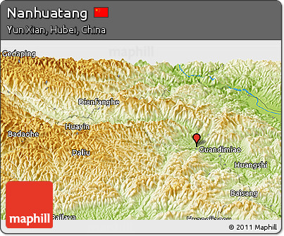 Physical Panoramic Map of Nanhuatang