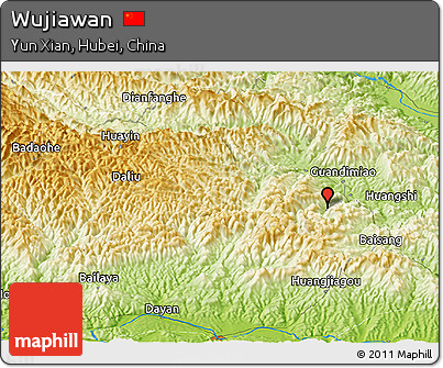Physical Panoramic Map of Wujiawan