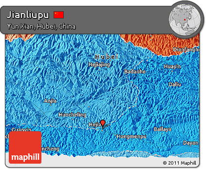 Political Panoramic Map of Jianliupu