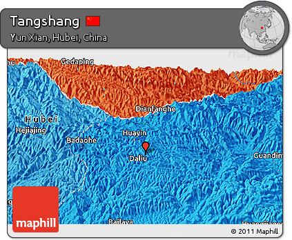 Political Panoramic Map of Tangshang