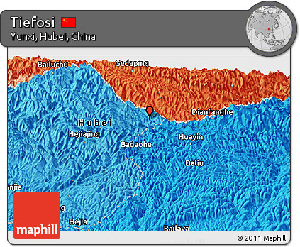 Political Panoramic Map of Tiefosi