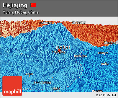 Political Panoramic Map of Hejiajing
