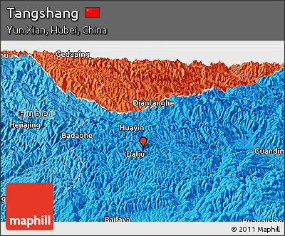 Political Panoramic Map of Tangshang