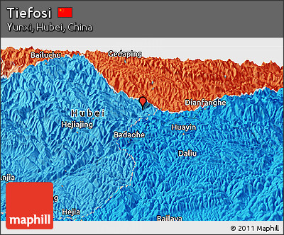 Political Panoramic Map of Tiefosi