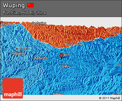 Political Panoramic Map of Wuping