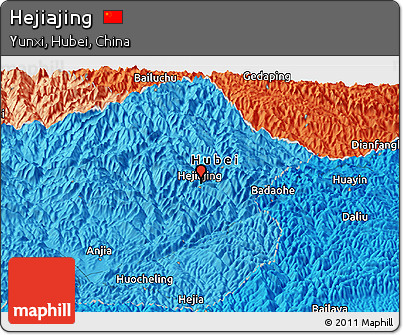 Political Panoramic Map of Hejiajing