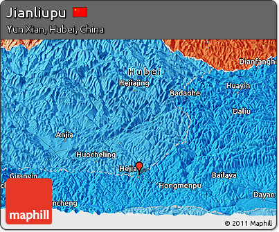 Political Panoramic Map of Jianliupu