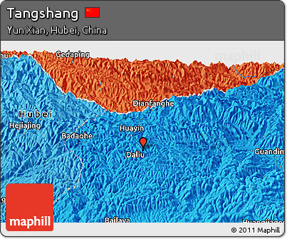 Political Panoramic Map of Tangshang