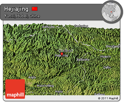 Satellite Panoramic Map of Hejiajing
