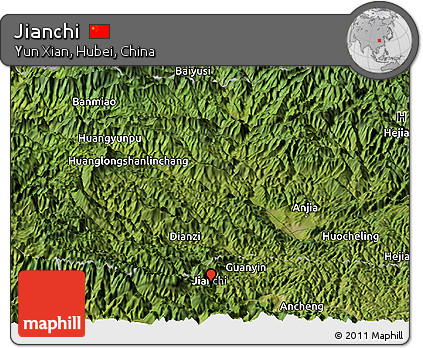 Satellite Panoramic Map of Jianchi