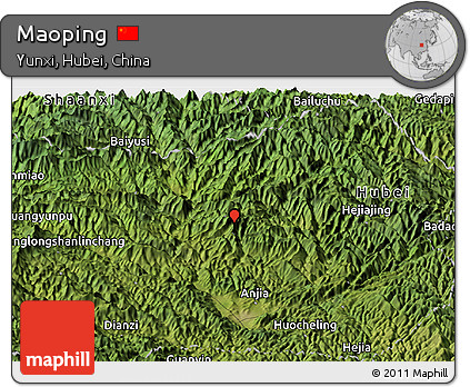 Satellite Panoramic Map of Maoping