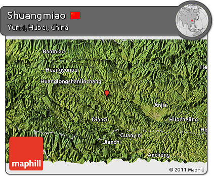 Satellite Panoramic Map of Shuangmiao