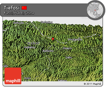 Satellite Panoramic Map of Tiefosi