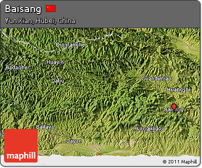 Satellite Panoramic Map of Baisang