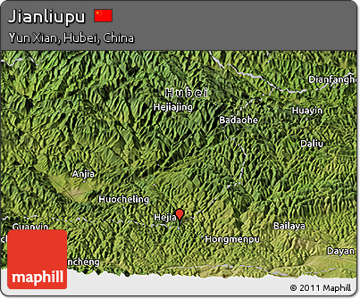 Satellite Panoramic Map of Jianliupu