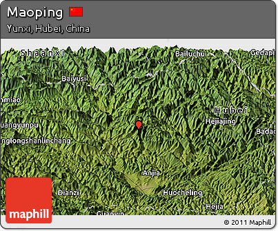 Satellite Panoramic Map of Maoping