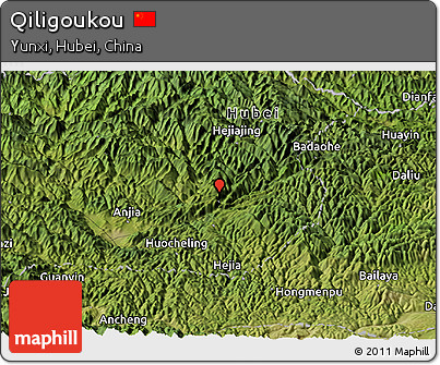 Satellite Panoramic Map of Qiligoukou