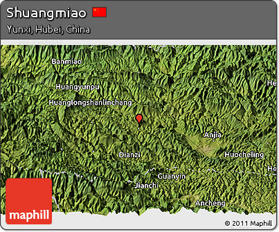 Satellite Panoramic Map of Shuangmiao