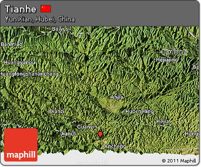 Satellite Panoramic Map of Tianhe