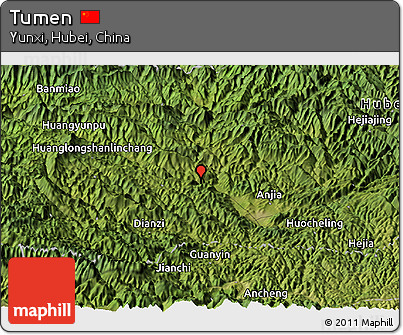 Satellite Panoramic Map of Tumen
