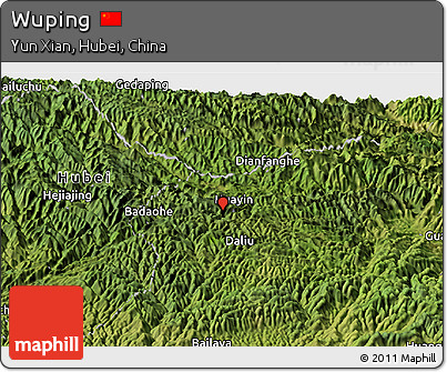 Satellite Panoramic Map of Wuping