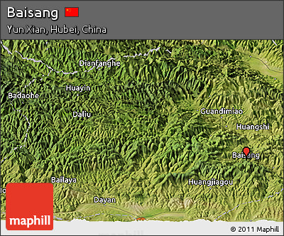 Satellite Panoramic Map of Baisang