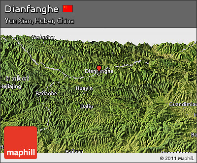 Satellite Panoramic Map of Dianfanghe