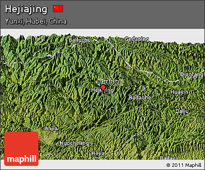 Satellite Panoramic Map of Hejiajing