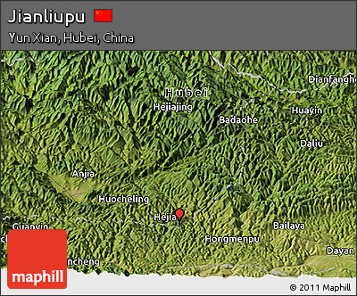 Satellite Panoramic Map of Jianliupu