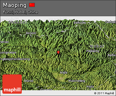 Satellite Panoramic Map of Maoping