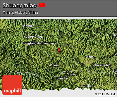 Satellite Panoramic Map of Shuangmiao