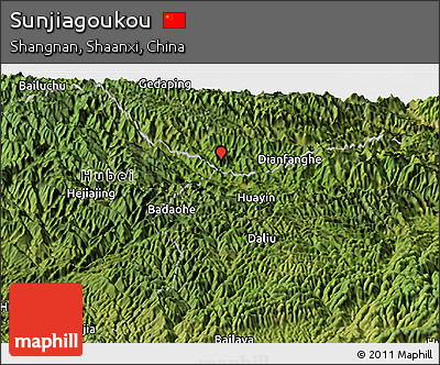 Satellite Panoramic Map of Sunjiagoukou