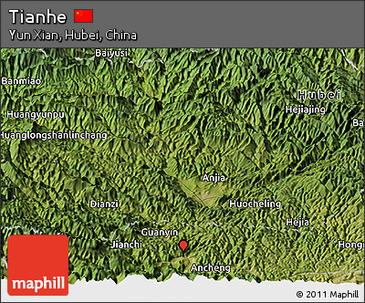 Satellite Panoramic Map of Tianhe