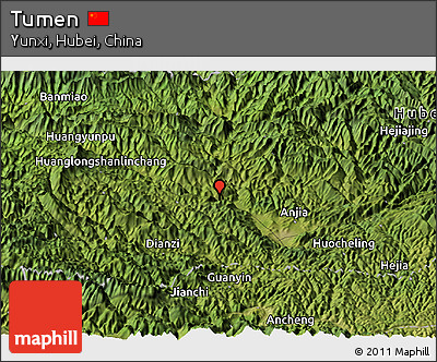 Satellite Panoramic Map of Tumen