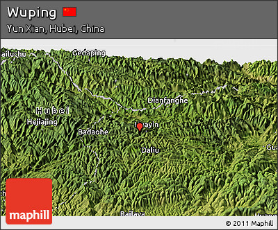 Satellite Panoramic Map of Wuping