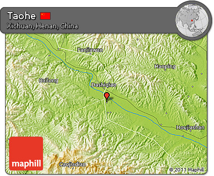 Physical 3D Map of Taohe