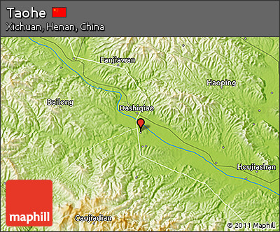 Physical 3D Map of Taohe