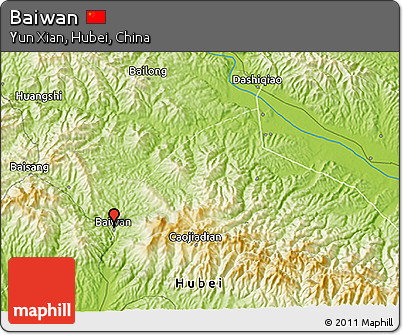 Physical 3D Map of Baiwan