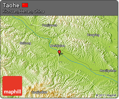 Physical 3D Map of Taohe
